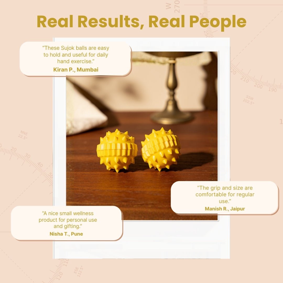 Sujok Ball Sphere 2 pcs - plusvalueindia