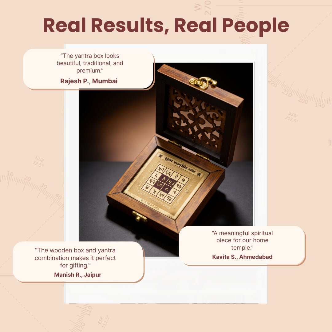 sukh samriddhi yantra box presented for spiritual gifting