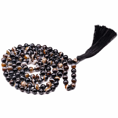 sulemani hakik necklace mala 8mm