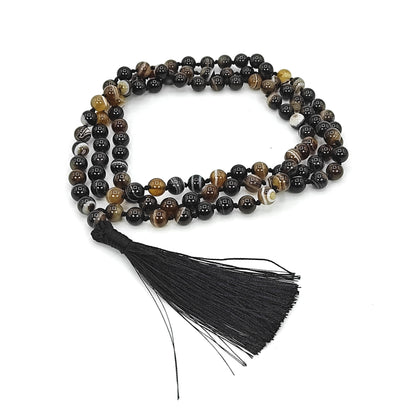 sulemani hakki stone mala necklace 8mm beads crystal reiki healing