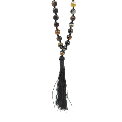 sulemani hakki stone mala necklace 8mm beads healing reiki crystal
