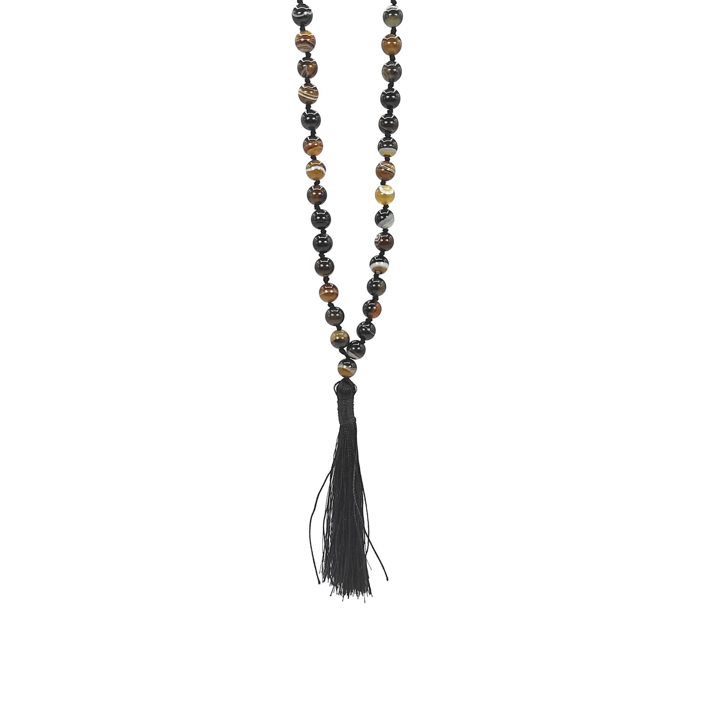 sulemani hakki stone mala necklace 8mm beads reiki crystal healing