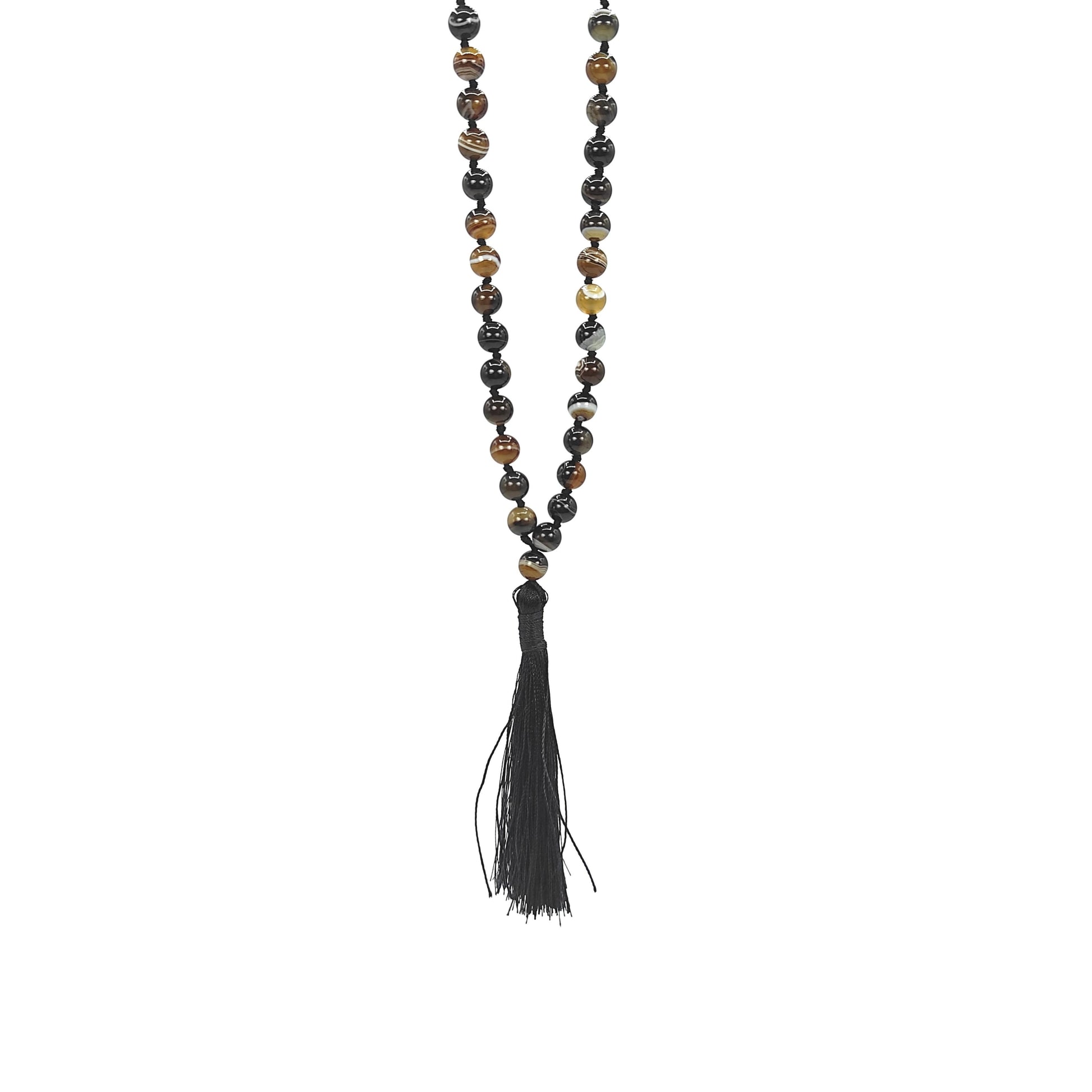 sulemani hakki stone mala necklace 8mm beads reiki crystal healing