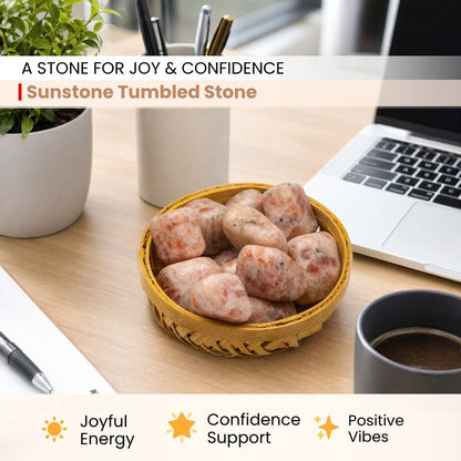 Sunstone Tumbled Stone Pebbles - plusvalueindia