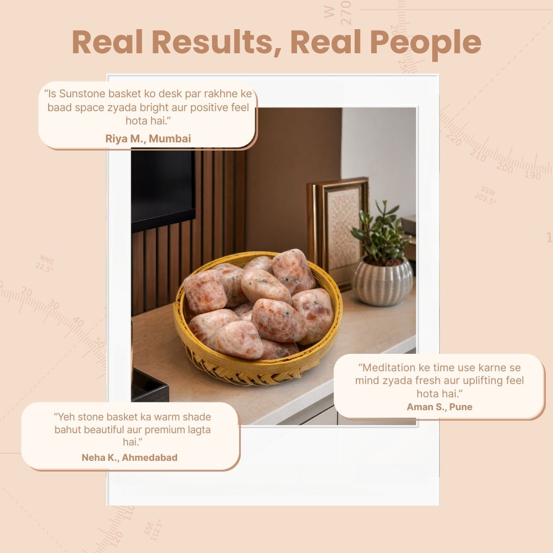 Sunstone Tumbled Stone Pebbles - plusvalueindia