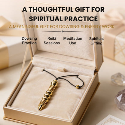 Supreme Long Brass Dowsing Pendulum For Reiki, Dowser, Vastu, Feng Shui Experts - plusvalueindia