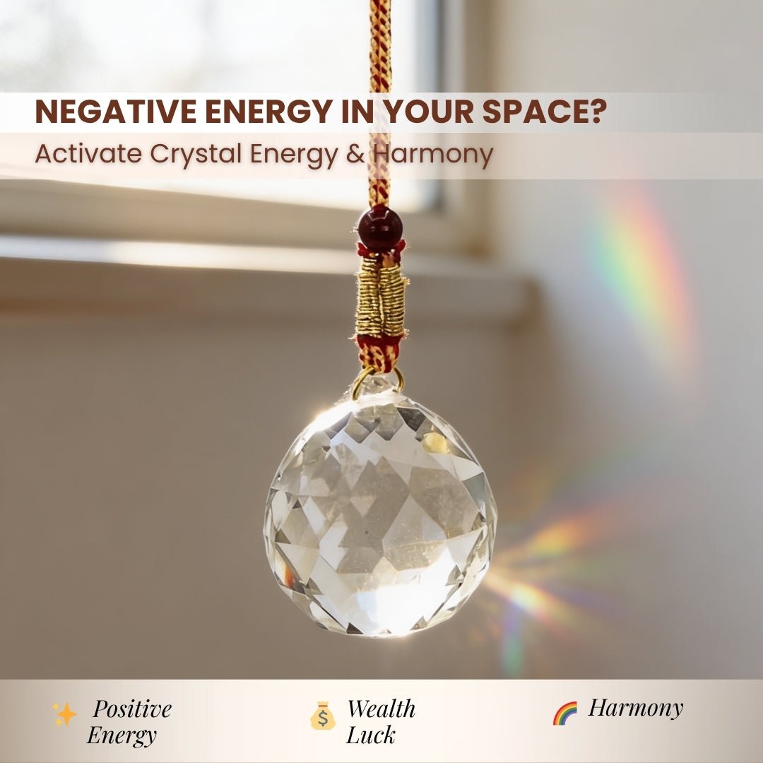 Swarovski Crystal Ball for Positive Energy 2pcs - plusvalueindia