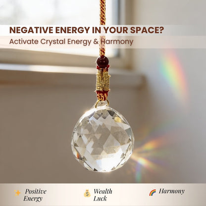 Swarovski Crystal Ball for Positive Energy 2pcs - plusvalueindia