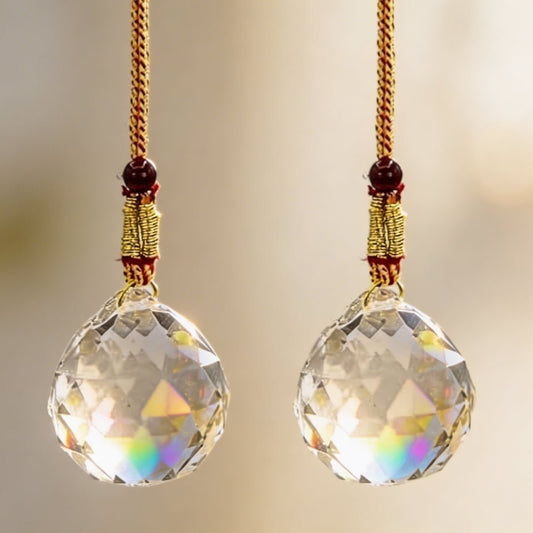 Swarovski Crystal Ball for Positive Energy 2pcs - plusvalueindia