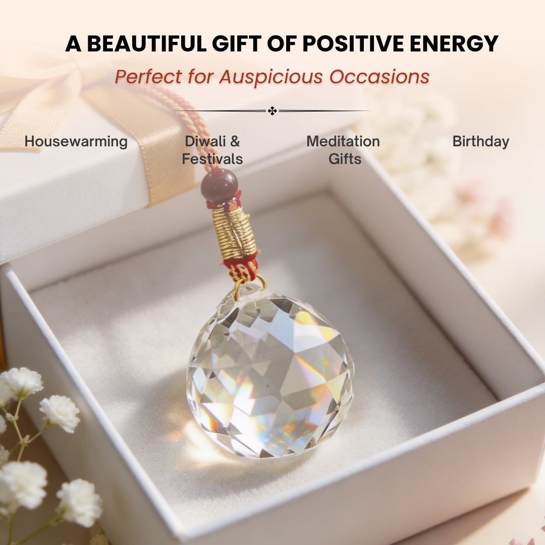 Swarovski Crystal Ball for Positive Energy 2pcs - plusvalueindia