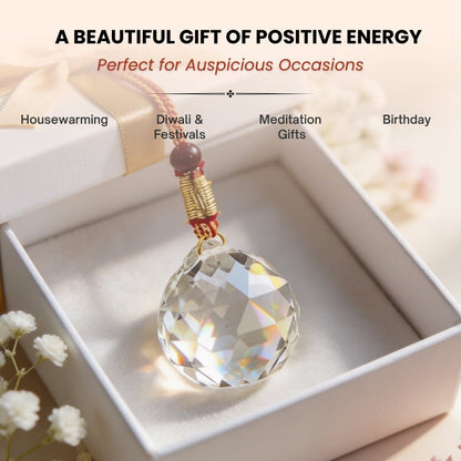 Swarovski Crystal Ball for Positive Energy 2pcs - plusvalueindia