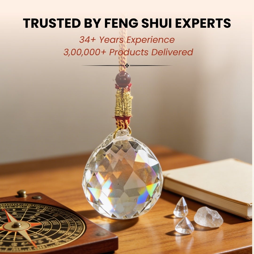 Swarovski Crystal Ball for Positive Energy 2pcs - plusvalueindia