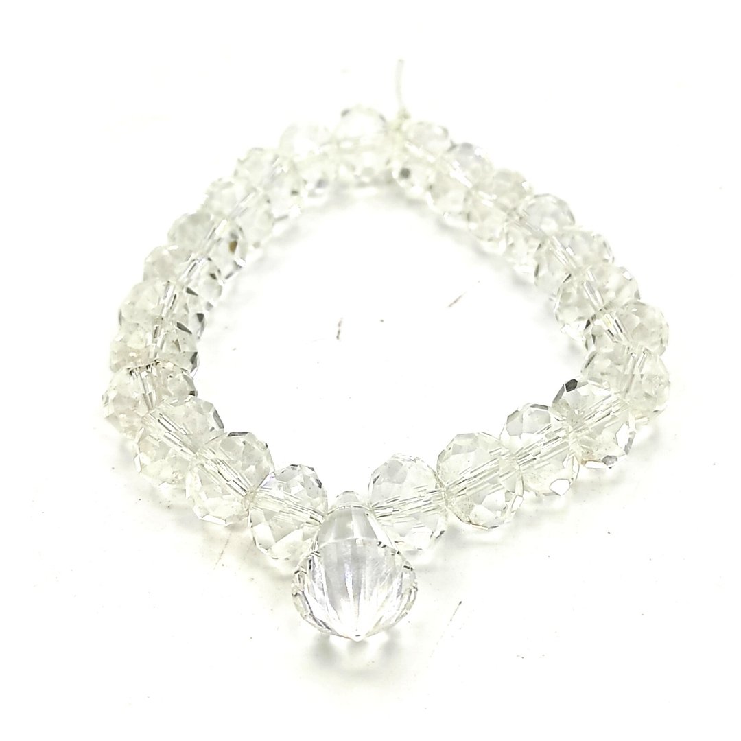 swarovski clear crystal bracelet healing reiki
