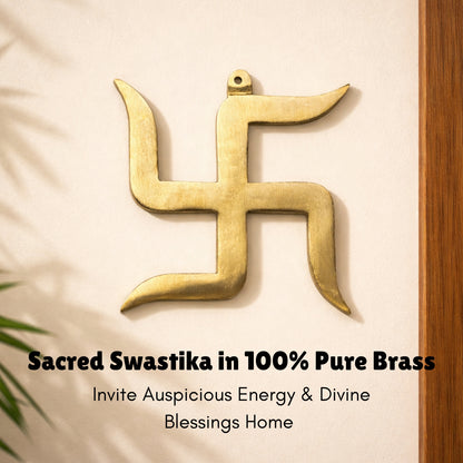 Brass Swastik Vastu Remedies for Home, Office - Goodluck, Auspicious, Religious symbols | Pooja Idols | Home Decor