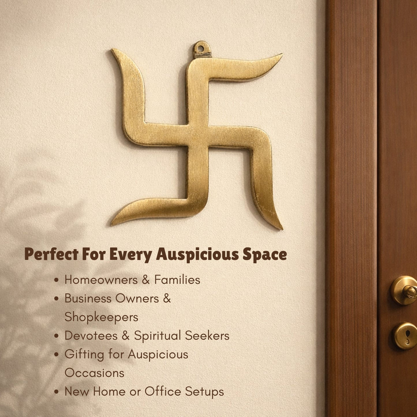 Brass Swastik Vastu Remedies for Home, Office - Goodluck, Auspicious, Religious symbols | Pooja Idols | Home Decor