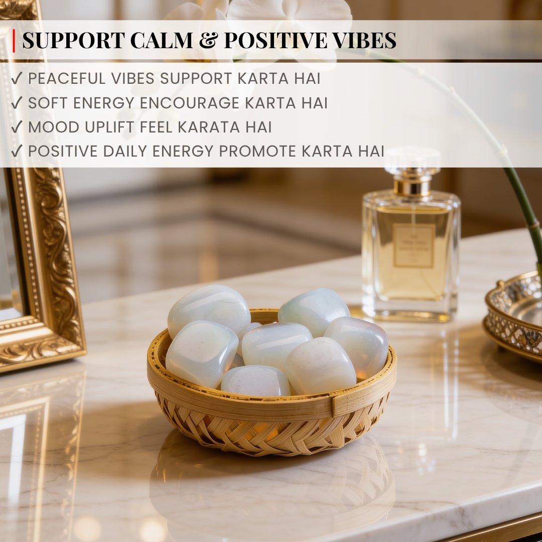 Synthetic Opalite Tumbled Stone Pebbles - plusvalueindia