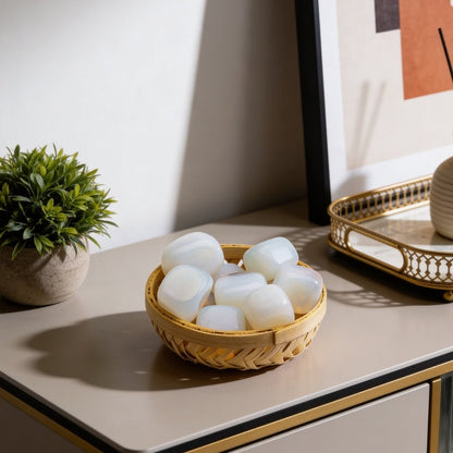 Synthetic Opalite Tumbled Stone Pebbles - plusvalueindia