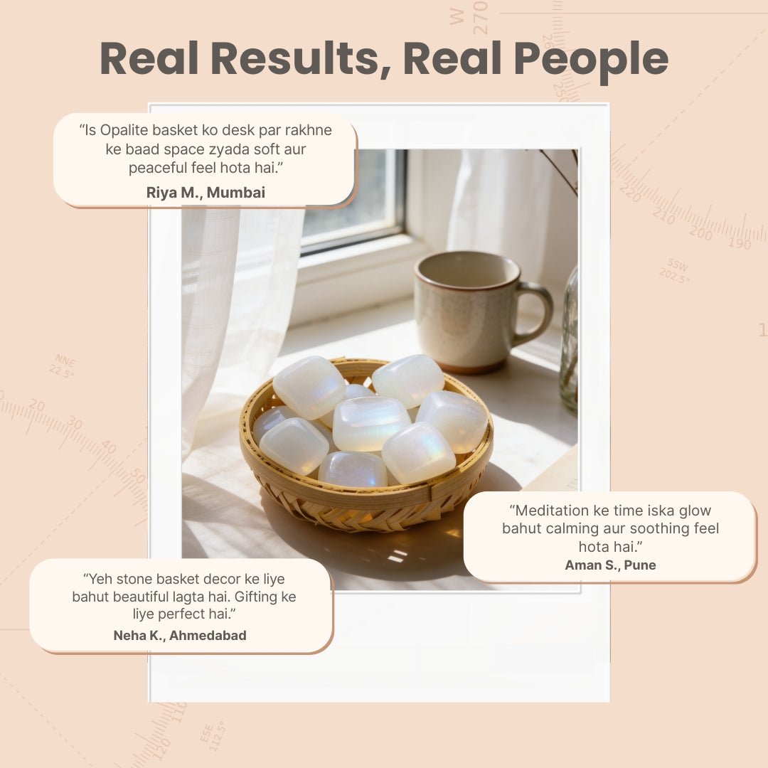 Synthetic Opalite Tumbled Stone Pebbles - plusvalueindia