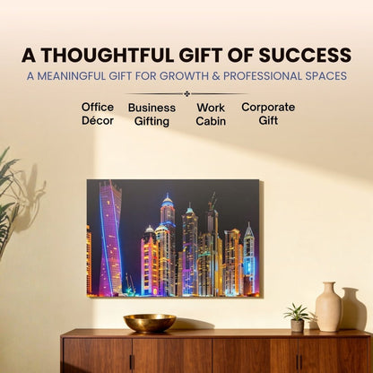 Tall Building Painting Vastu & Feng Shui Canvas Print - plusvalueindia