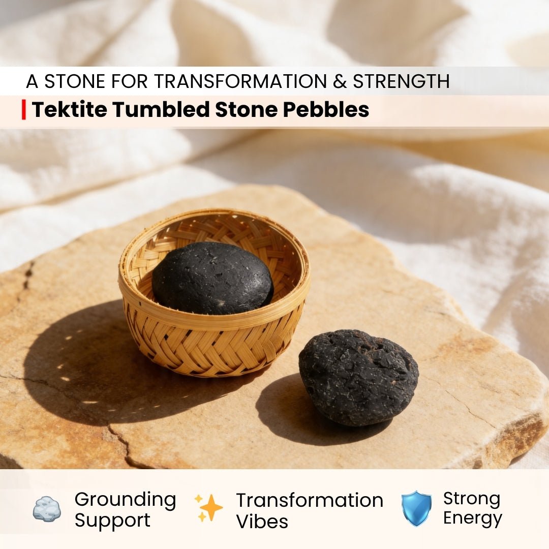 Tektite Tumbled Stone Pebbles - plusvalueindia