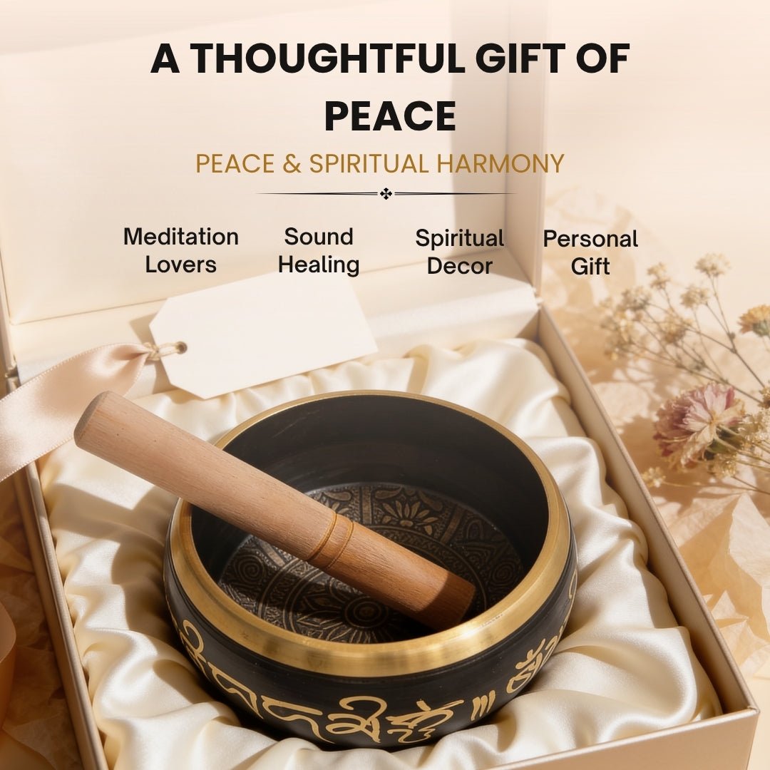 Tibetan Singing Bowl for Meditation - Sound Healing & Space Purification for Reiki & Yoga - plusvalueindia
