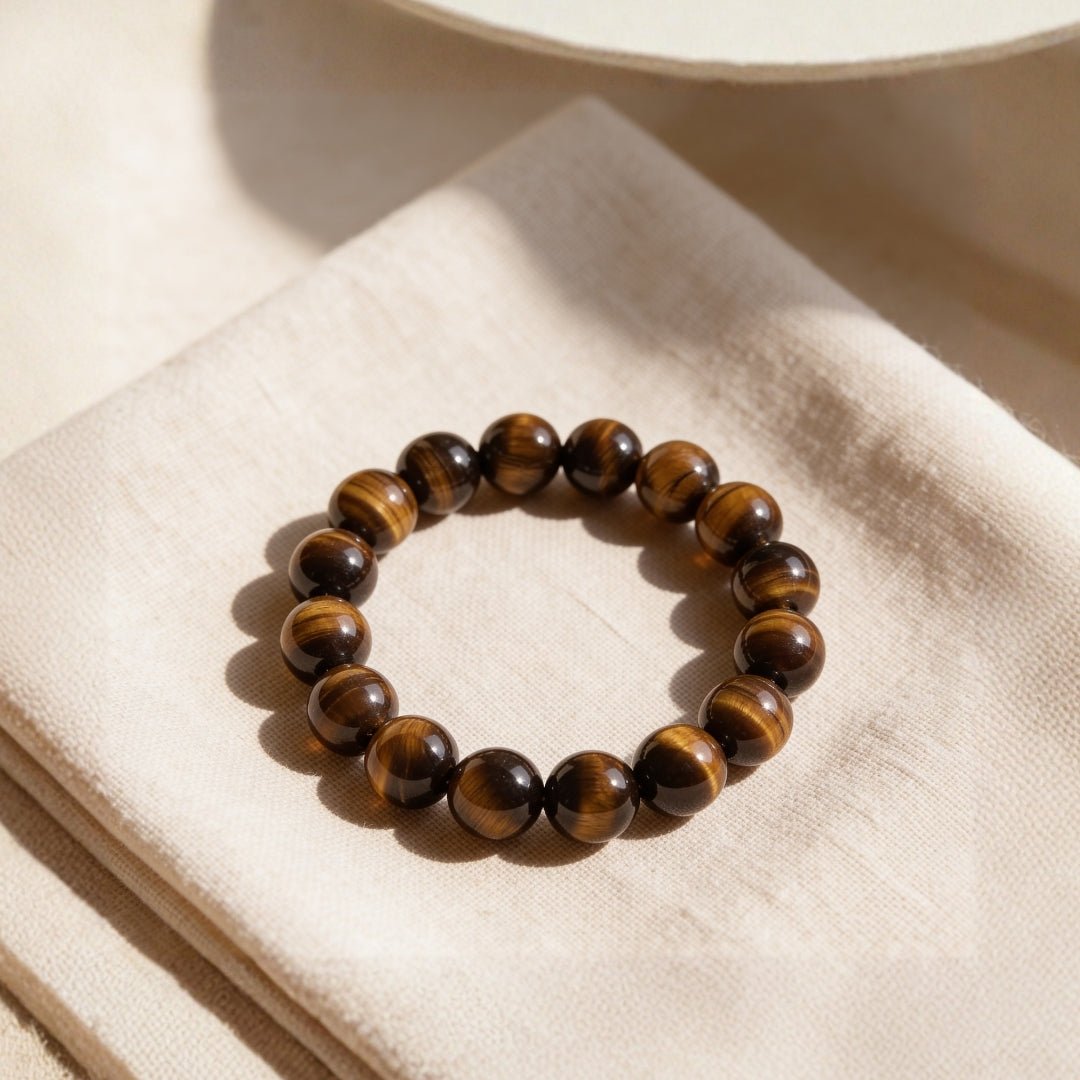 Tiger Eye Bracelet Stone of Strength, Courage & Confidence - plusvalueindia