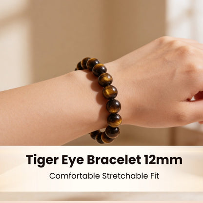 Tiger Eye Bracelet Stone of Strength, Courage & Confidence - plusvalueindia
