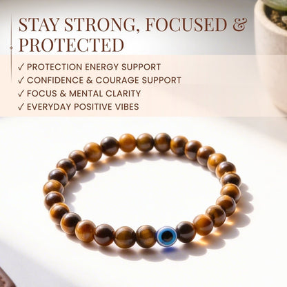 Tiger Eye Bracelet Stone of Strength, Courage & Confidence - plusvalueindia