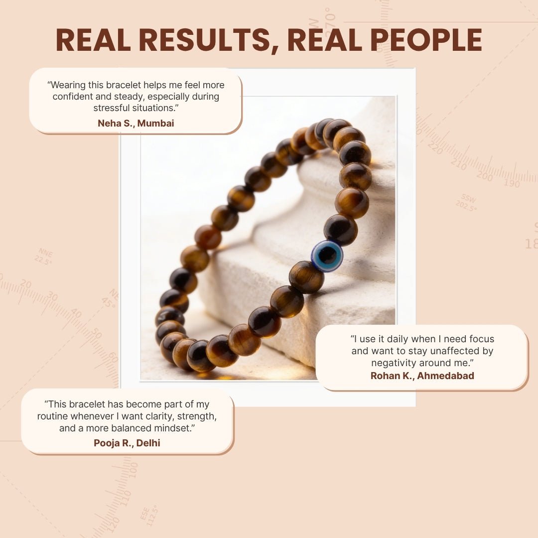 Tiger Eye Bracelet Stone of Strength, Courage & Confidence - plusvalueindia