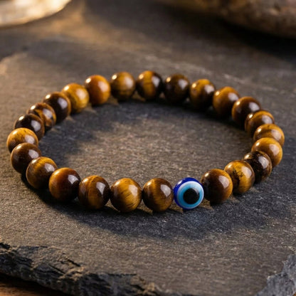 Tiger Eye Bracelet Stone of Strength, Courage & Confidence - plusvalueindia
