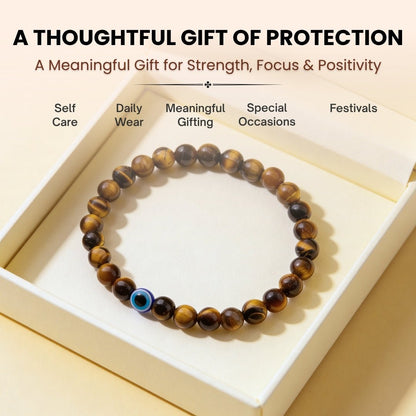 Tiger Eye Bracelet Stone of Strength, Courage & Confidence - plusvalueindia