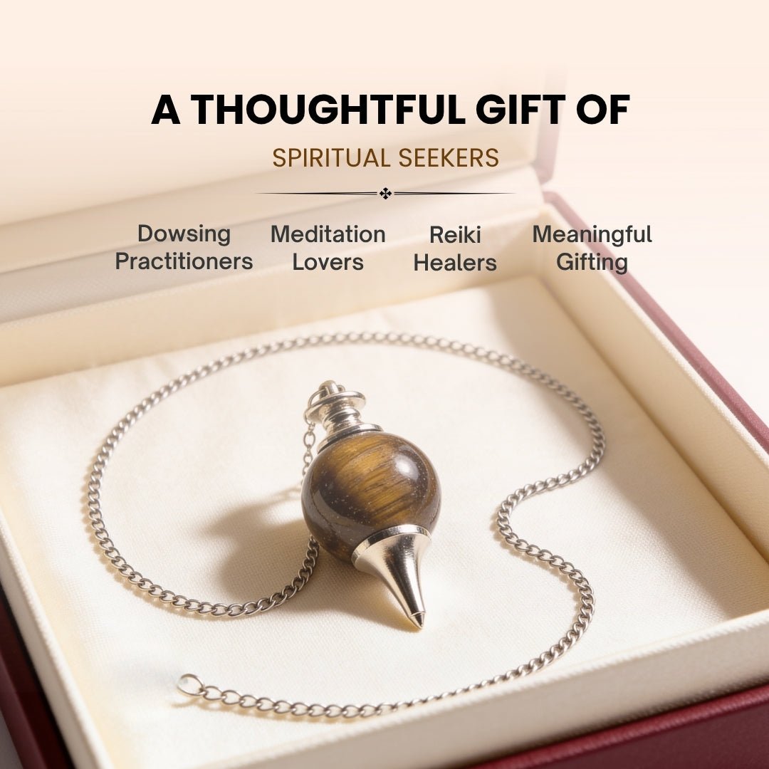 tiger eye ball pendulum used over a yes-and-no dowsing chart