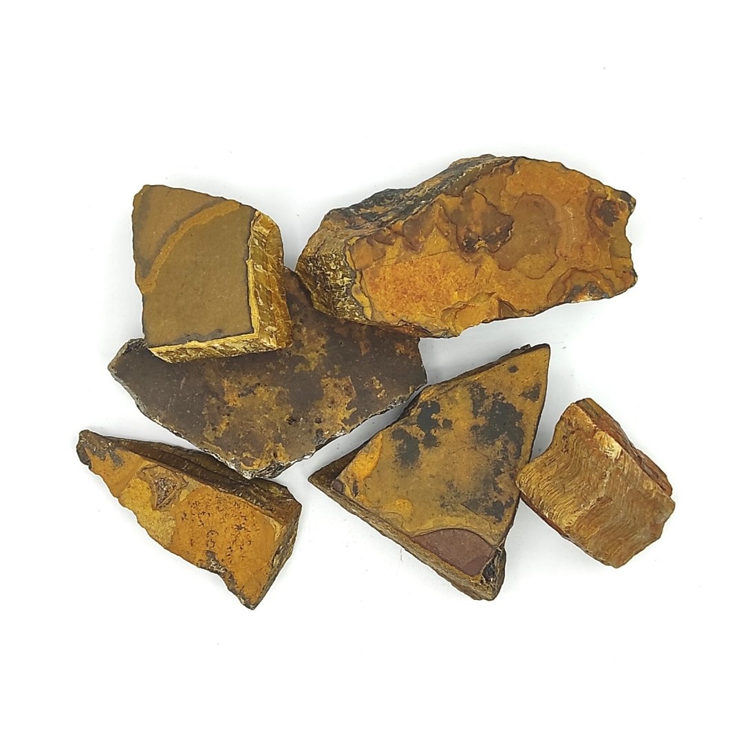 tiger eye natural crystal stone chunks raw rock