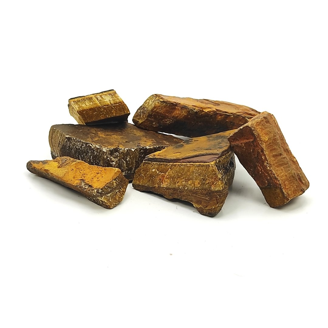 tiger eye natural stone raw rock chunks
