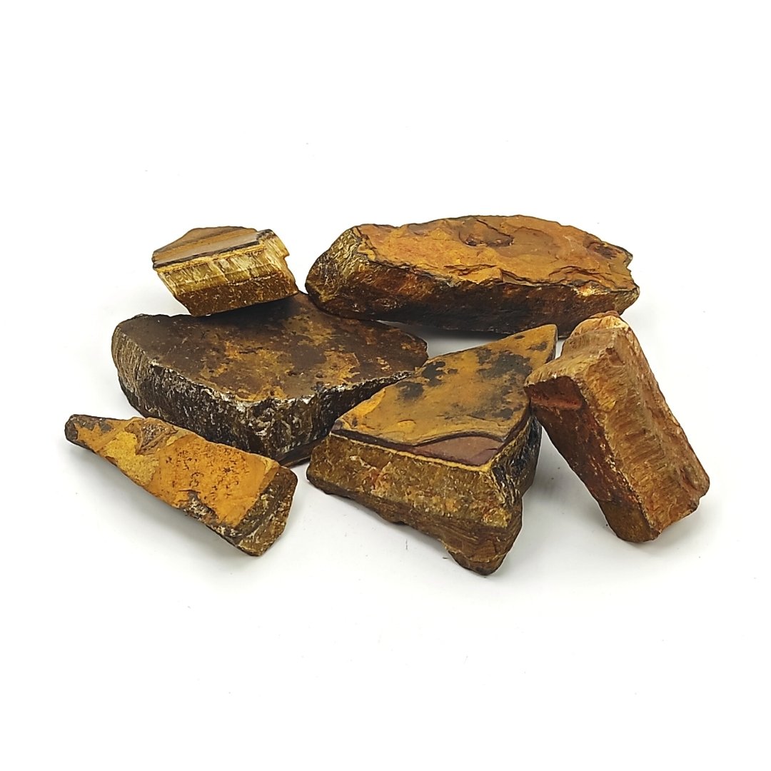 tiger eye natural raw rock stone chunks