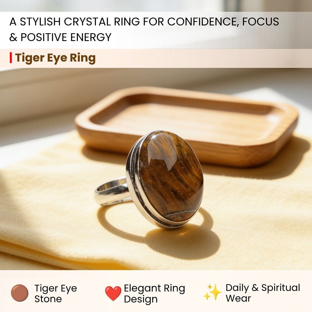 close-up of the yellow and brown tiger eye stone pattern