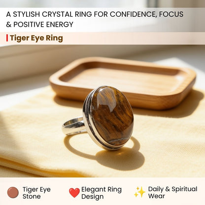 close-up of the yellow and brown tiger eye stone pattern
