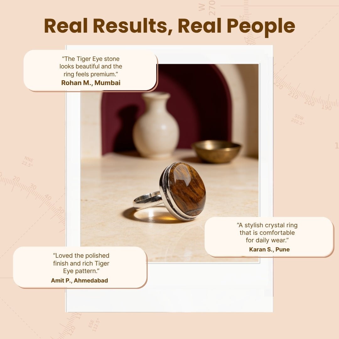 tiger eye ring styled as unisex everyday jewellery
