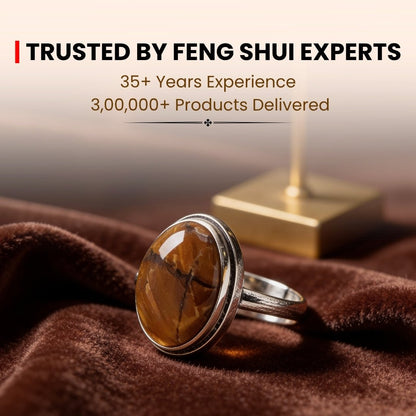 natural banding variations among tiger eye ring stones