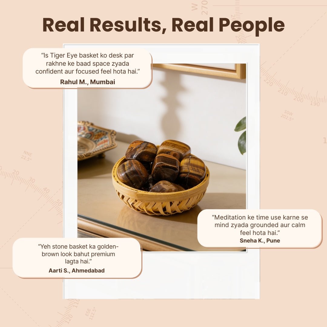 Tiger Eye Tumbled Stone Pebbles for Strength, Courage & Fearless Life - plusvalueindia