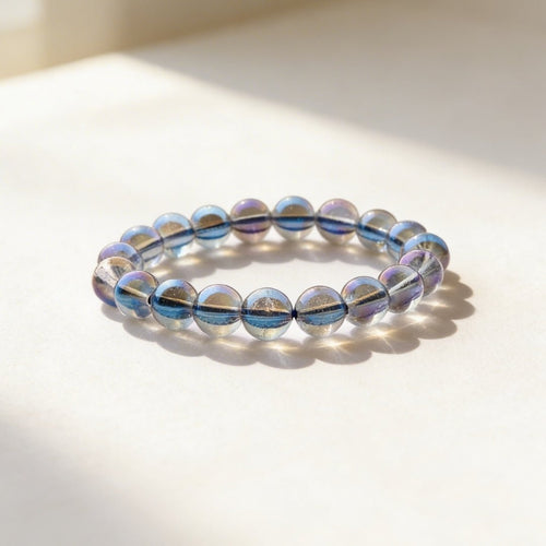 Titanium Aura Quartz - Blue Firing Bracelet - plusvalueindia