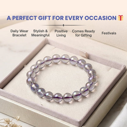 Titanium Aura Quartz - Blue Firing Bracelet - plusvalueindia