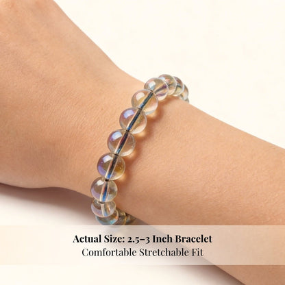 Titanium Aura Quartz - Green Firing Bracelet - plusvalueindia