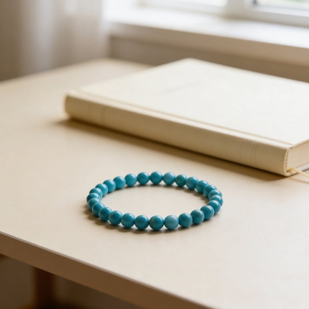 Turquoise Bracelet Activating And Strengthening Body Defence - plusvalueindia