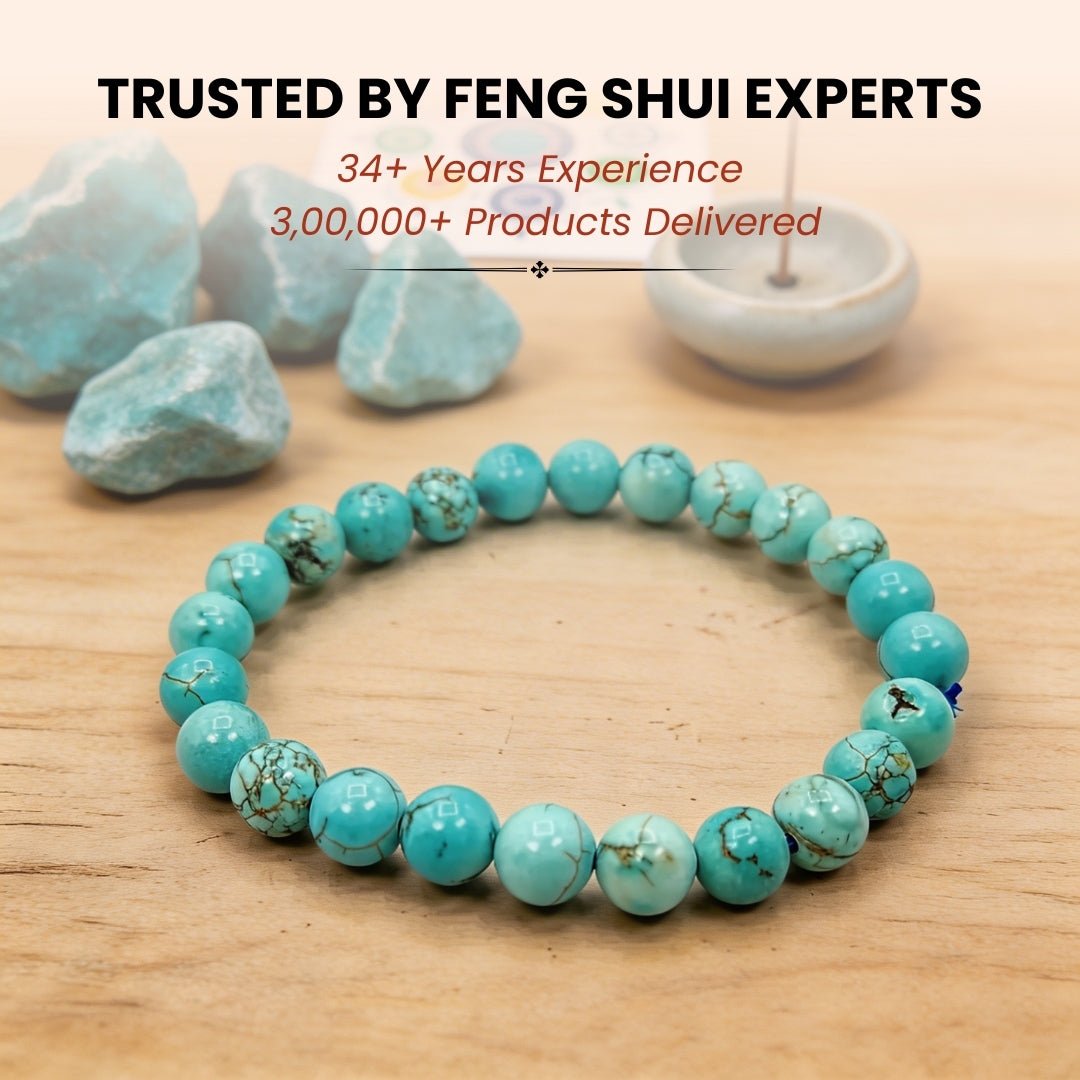 Turquoise Bracelet Activating And Strengthening Body Defence - plusvalueindia