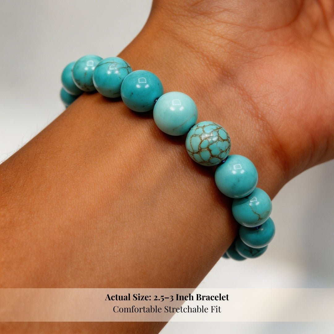 Turquoise Bracelet Activating And Strengthening Body Defence - plusvalueindia