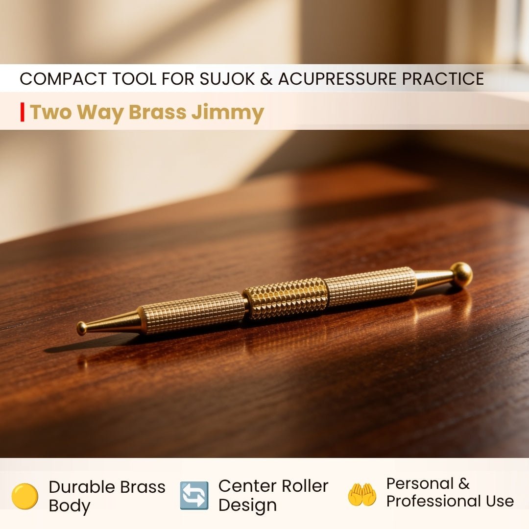 pointed and rounded ends of the two way brass jimmy
