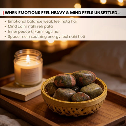 Unakite Tumbled Stone Pebbles - plusvalueindia