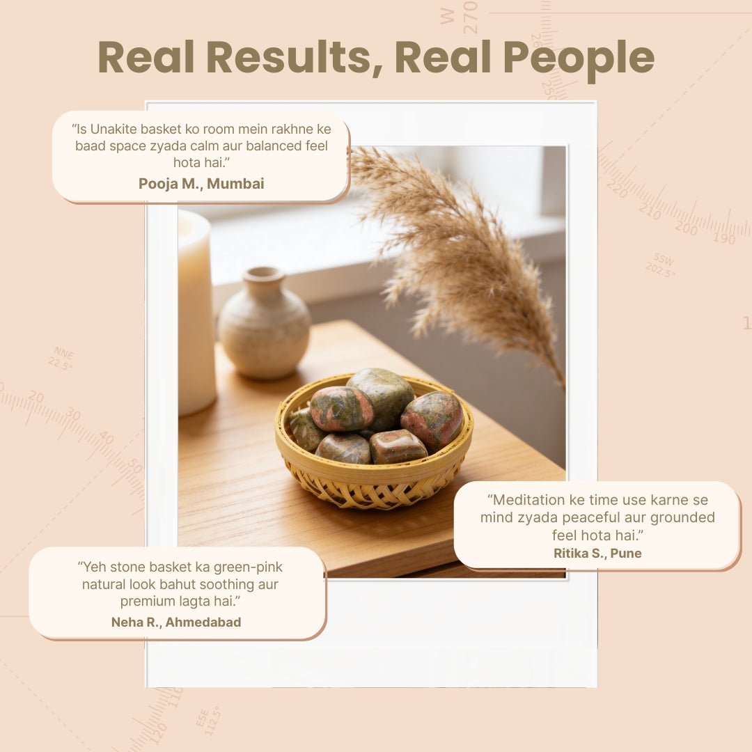 Unakite Tumbled Stone Pebbles - plusvalueindia