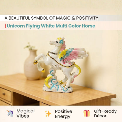 Flying White Horse Feng Shui Vastu Product Home & Office - plusvalueindia